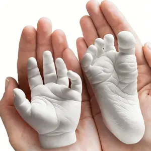 Baby Hand & Footprint Mold Kit Create Lasting Memories with Safe DIY Clay Mold, Capture Precious Moments, Unique First Year Gift for New Parents, Hand Casting Kit