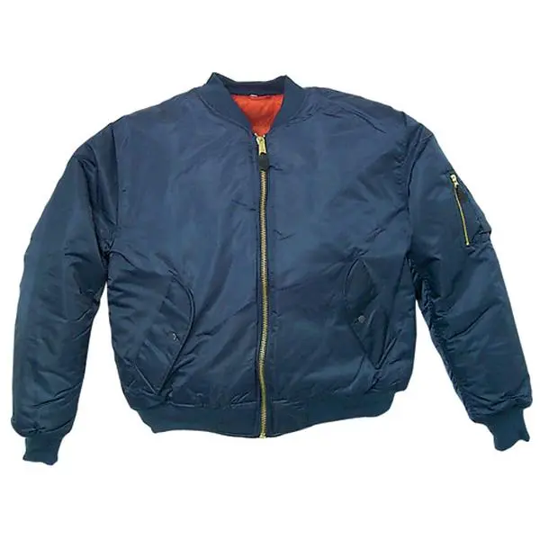 Men's MA-1 Flight Bomber Coat, Reversible Water Repellent Jacket with Nylon Shell, Full Cut Outerwear Tops, Menswear