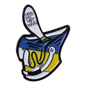 Pray for Ukraine Paint Bucket Graphic Pin