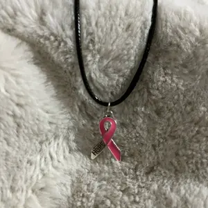 Handmade breast cancer necklace