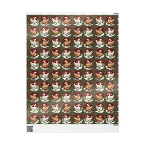 Chicken Christmas Wrapping Papers