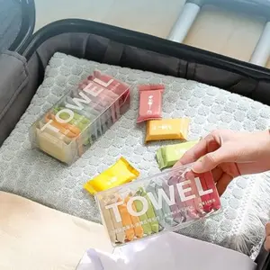 56pcs Extra Large Thick Compressed Disposable Towels, Soft Durable, Individually Packaged, Multicolor, Travel Camping Gym Spa Home Use, Disposable Bath Towels