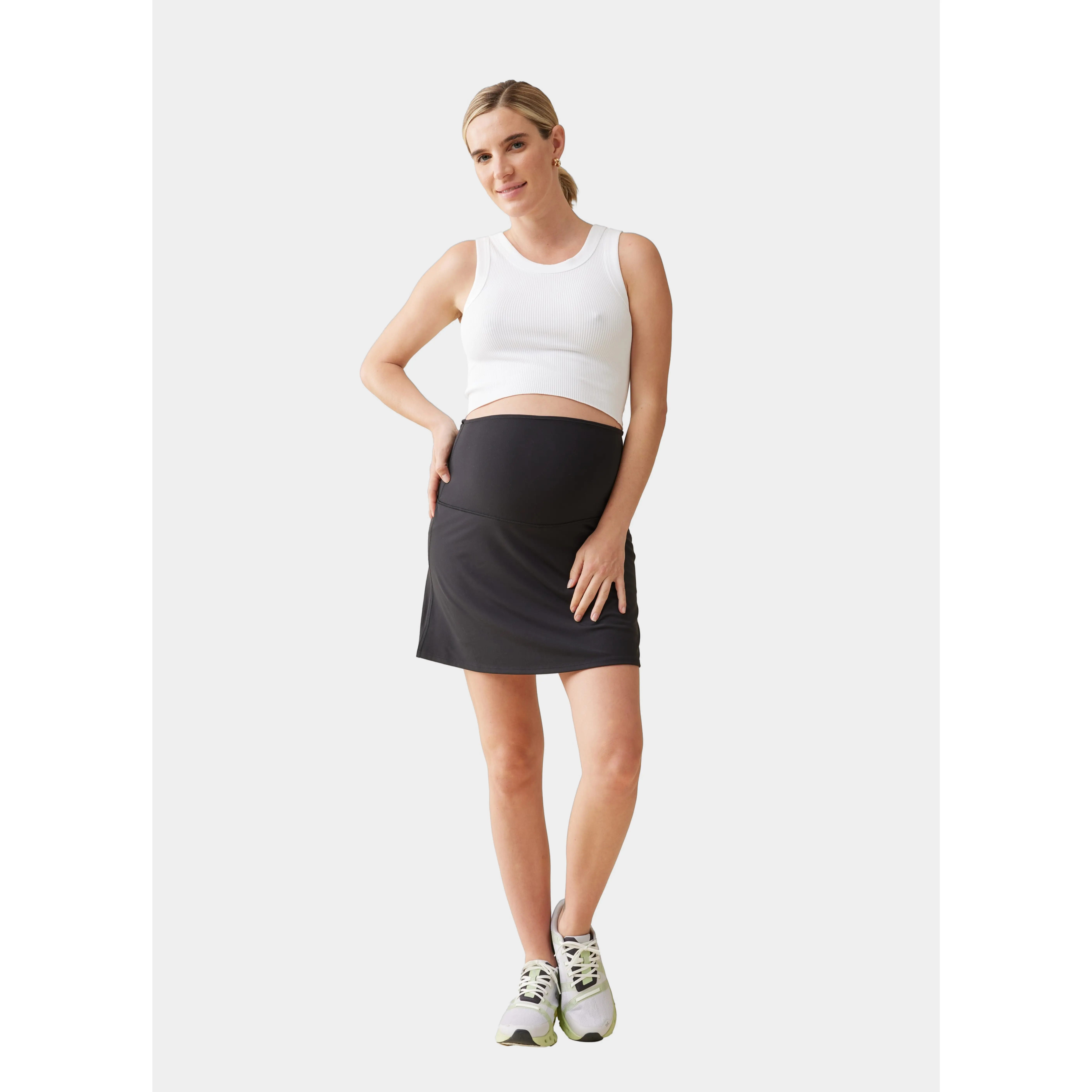 Ingrid & Isabel Basics Maternity Active Skort, Skirt With Built In Shorts