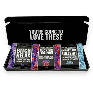 Relaxing Shower Steamer Puck Gift Box Set, Body Care Pack, Self Care Gift For Women Fragrance Scented Aroma