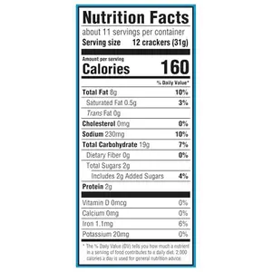 CHICKEN IN A BISKIT Original Baked Snack Crackers, Lunch Snacks, Family Size, Christmas Crackers, 12 oz