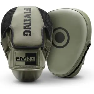 Curved Punch Focus Mitts Leather Boxing Pads for Men Women Kids Martial Arts Training Hand Pads Ideal for Karate Kickboxing Muay Thai Taekwondo MMA Sparring Fitness Workout Striking Practice Gear