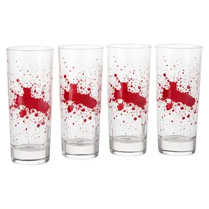 Spooky Blood Splatter Shooter Glass Set for Halloween