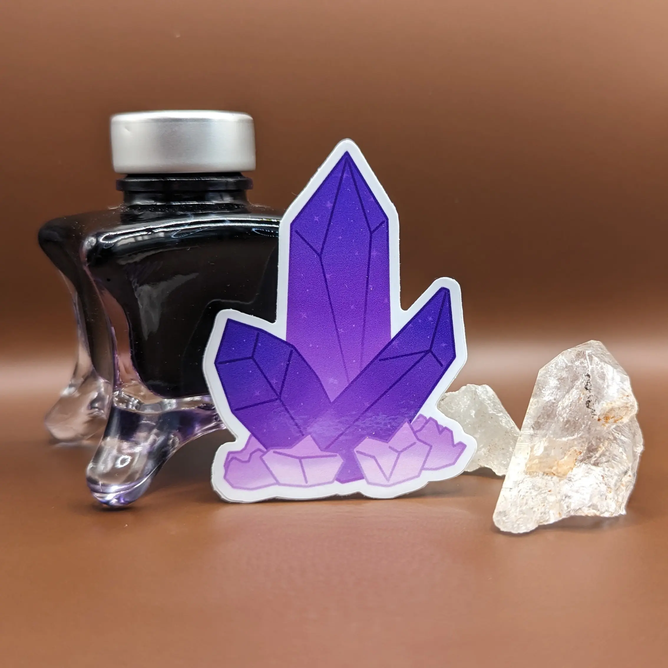 Amethyst Crystal Sticker decorative sticker