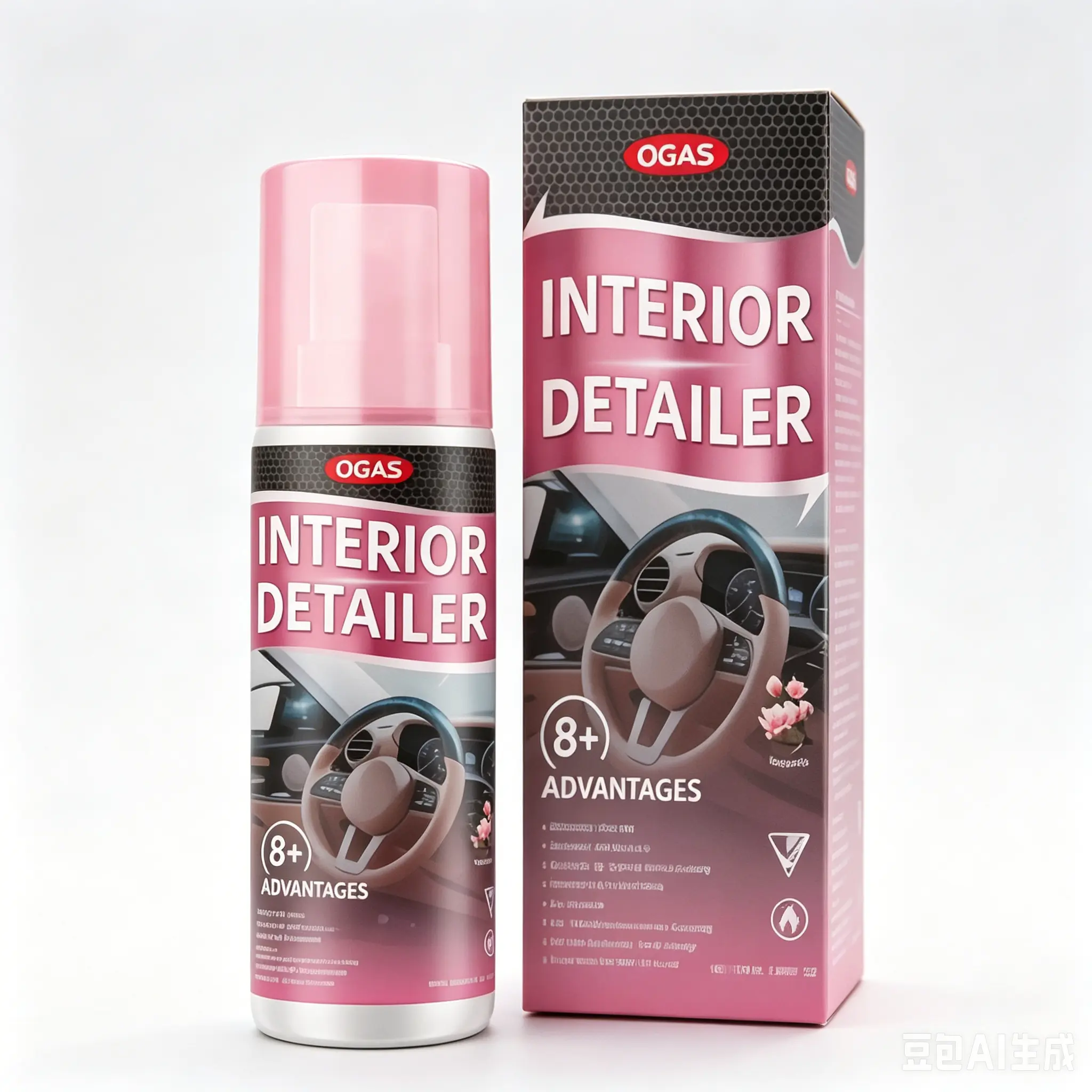 3.38 Oz DIY Automotive Care Interior Detailer Restorer Kit - Trim Restorer, Leather Conditioner with UV Protectant, Plastic/Vinyl Safe, All Automotive Surfaces Friendly Premium 3-Piece Set That Restores Shine