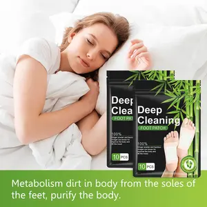 Rosemary Deep Cleaning Foot Patches GingerBamboo Deep Cleansing Pads for Stress ReliefToxin Removal, Better Sleep & Wellness FitnessTreatment Healthcare Solution TherapeuticHealthy Therapy