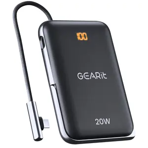 GearIt 3-in-1 10000mAh Power Bank with MagSafe Battery Pack & Kickstand - 20W Wireless Charging for iPhone & Android Devices