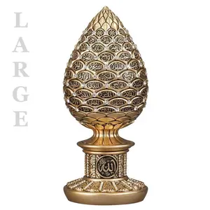 Islamic Table Decor 99 Names of Allah Large Egg Gold