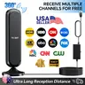 HIDB High-Gain Compact HDTV Antenna - Digital 4K 1080p Indoor Smart TV Antenna, 360° Signal Amplified, Ultra Long Reception Distance, Strong Magnetic Base, Plug-and-Play Easy Installation, Cut the Cord, No Monthly Bill, Ideal for Small Rooms,techvibes
