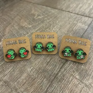 Cthulhu Earrings – Cryptid Cutie Series