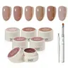GAOY Natural Jelly Gel Nail Polish Set, Nude Symphony | 6 Colors Sheer Pink, UV Gel Polish, for Salon Manicure & Nail Art DIY at Home