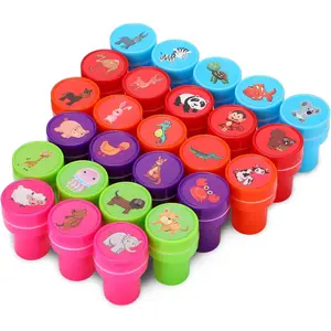 Animal Stamps for Kids 26Pcs Self Inking Stamps Party Favors Zoo Farm Stampers Birthday Gift Party Supplies Goodie Bag Prizes Classroom Rewards Filler Arts and Crafts for Kids