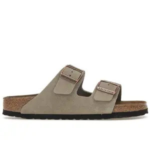 Birkenstock Unisex Arizona Suede Taupe, from StockX
