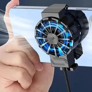 Portable Phone Cooler for iPhone & Android, External Cooling Accessory, Phone Cooling Fan, USB Powered High Performance, Small Design, Essential for Gamers & Tech Enthusiasts