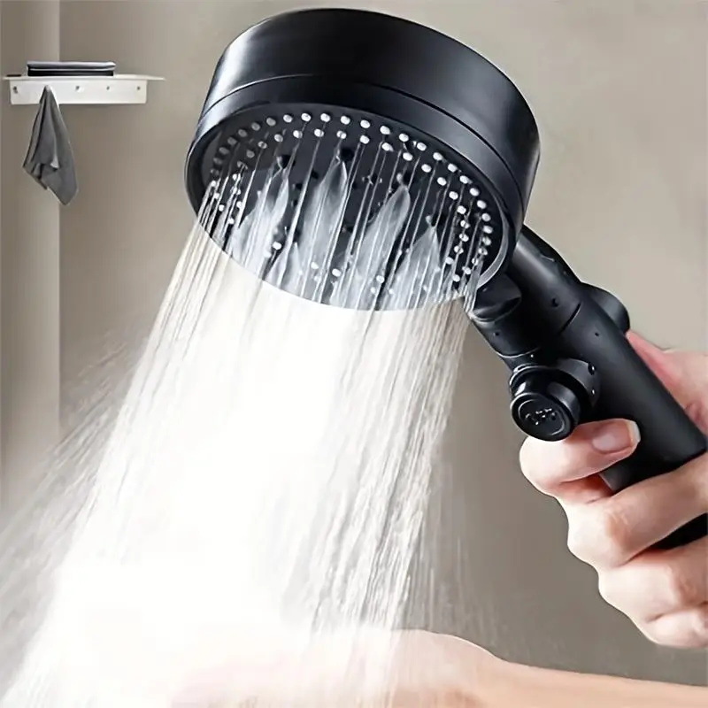 High Pressure Handheld Shower Head, 5 Spray Modes RV Shower Head, Shower Equipment For Bathroom & Household & RV, Waterfall, Home, Modern