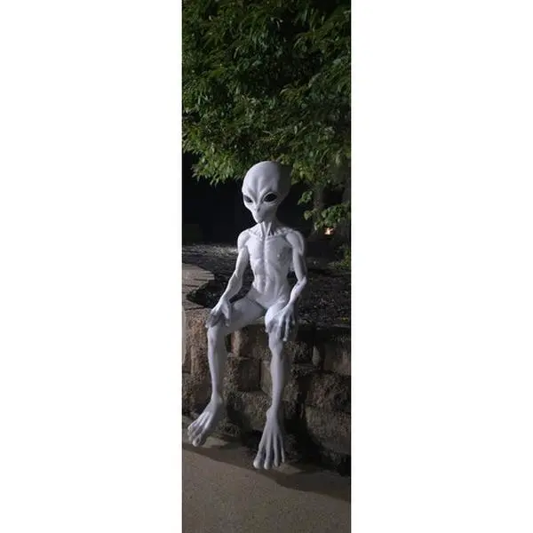 5 Ft Roswell Alien Prop sitting arms, legs in all pieces you glue everything your end