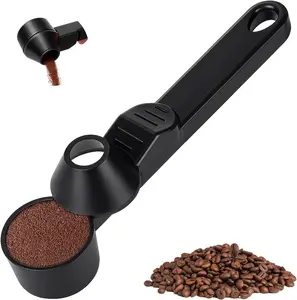 2 Tbsp Coffee Scoop with Funnel – Mess-Free Measuring Spoon for K Cups, Protein Powder & Dry Ingredients, Flip & Pour Design, Dishwasher Safe