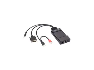 Black Box EMD200DV-T Emerald Zero U DVI KVM-over-IP Transmitter - Single Head, HD, V-USB, Audio, 12-in.