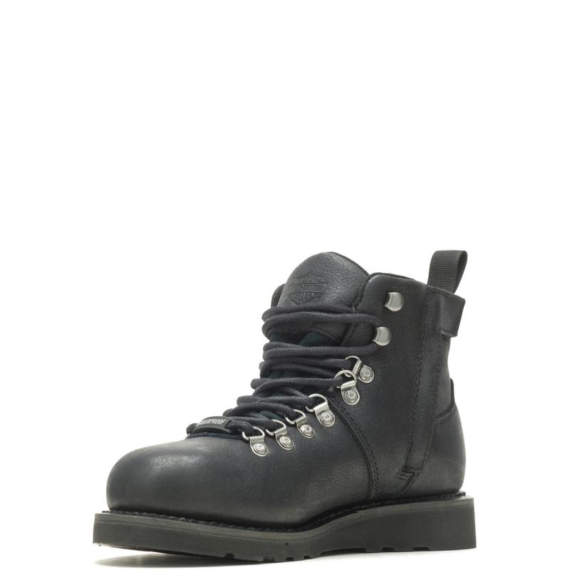 Harley-Davidson Denway 4" D87233 Womens Black Leather Motorcycle Boots