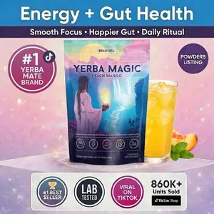Yerba Magic Instant Yerba Mate Tea Powder | Plant-Based Natural Energy Supplement, Quick Brew, 20,24 or 30 Servings, Multiple Delicious Flavors