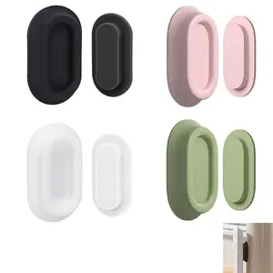4 Pack Magnetic Remote Control Holder Wall Mount, No Drill Self-Adhesive Organizer, Easy Install TV Fan Ac Remote Storage Holders