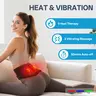 Neidga  Cordless & Rechargeable Portable Electric Back Massager Waist Massager  with 3 Heating Levels & Vibration 5000mAh Battery Nylon Strap for Back & Leg Muscle Relief Type-C Charging  Perfect for Home Office Car Daily Use & Gift Workout Enhancer