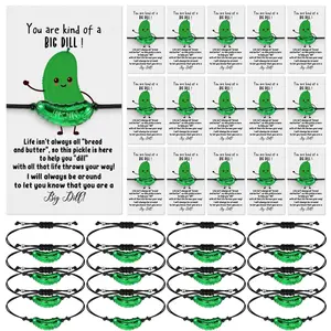 30pcs Inspire Bracelets Set, Funny Emotional Support Adjustable Rope Bracelets, Appreciation Valentine Gift for Employee Staff Student Teacher Nurse, with Encouragement Cards for Back to Work School Team Men Women