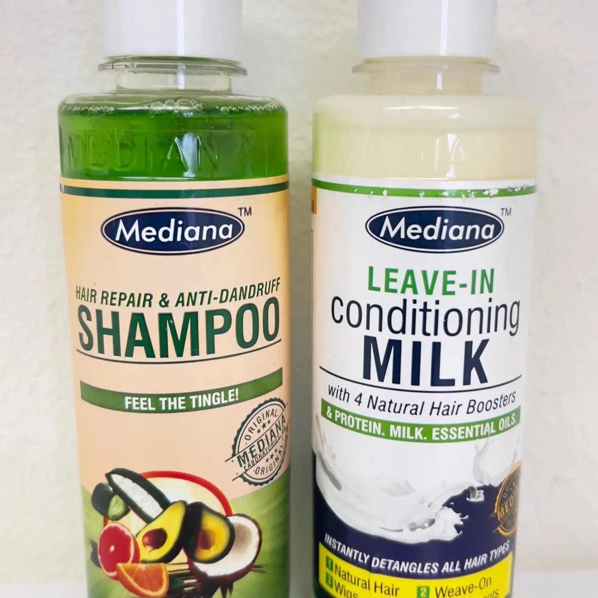 Mediana Hair Repair & Anti-Dandruff Shampoo and Conditioning.