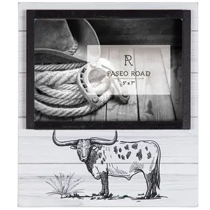 Ranch Life  Steer Picture Frame