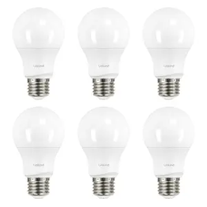 Aidot Linkind A19 LED Light Bulbs Dimmable, 40 Watt Equivalent, E26 Base, 2700K Soft White, 5W 450 Lumens CRI80+, 120V, UL Listed FCC Certified, LED Lights for Bedroom Living Room Home Office, 6 Packs