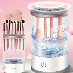 Electric Makeup Brush Cleaner - Portable Compact Design Professional Makeup Brush Cleaning Machine for Beauty Women, Girls