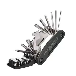 Bike Repair Kit, Bike Tire Repair Tool Kit, Including 16-in-1 Bike Multitool, Bicycle Tire Repair Accessories, Used for Mountain Bike and Road Bike