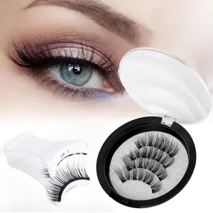 Magnetic false eyelashes, quantum magnet 3D thick eyelashes, cross-border eyelashes, magnetic eyelashes Amazon best-selling all-in-one box Eyelashes set