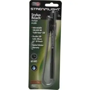 Streamlight Mini Flashlight with White LED Lights, 11 Lumens, Black Aluminum Body, 3 AAAA Alkaline Batteries Included, for Adult Outdoor Lighting (Model 65658)