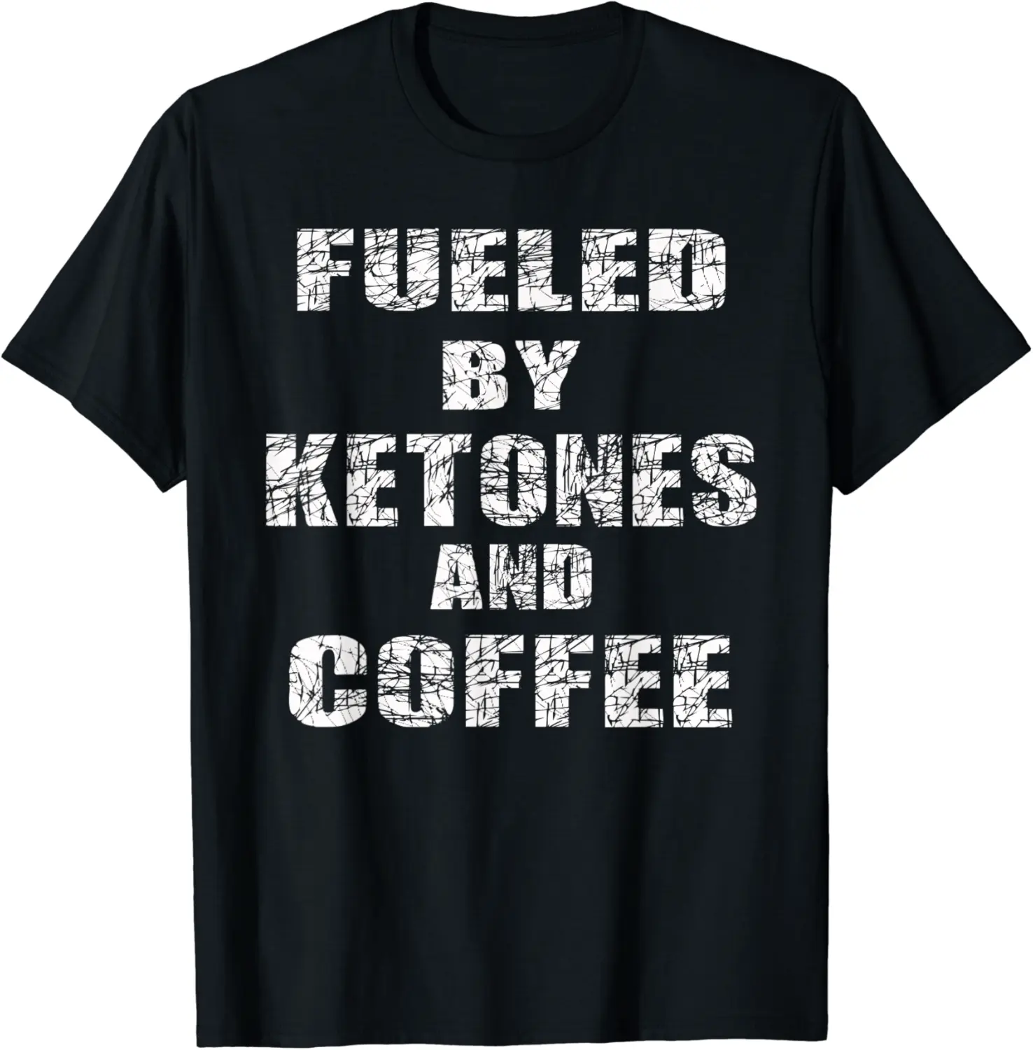 Fueled By Ketones and Coffee Funny Keto Diet T-Shirt - Antonioja Shop 67B0963MZMXN