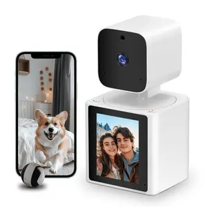 2.8 Inch Camera Wireless Wifi Dual Video Call Suitable for Seniors Kids Pets Remote Phone Video Chat 360 Degree Panoramic Camera Wifi Security Camera