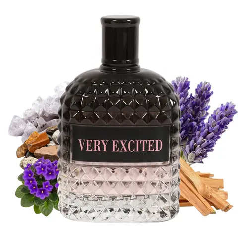 Very Excited Black Spray Perfume Eau de Toilette for Men 100nl/3.4fl.oz. - Men's Fragrance