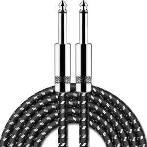 Guitar  10 ft Electric Instrument  Bass AMP Cord 1/4 Straight to Straight for Electric Guitar, Bass Guitar, Electric Mandolin, Pro Audio (Straight, 10FT)