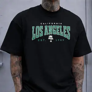 Los Angeles California 1989 T-Shirt, Retro LA Palm Tree Graphic Tee