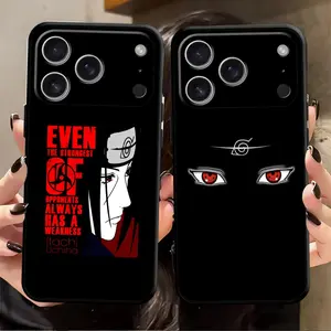 Anime Phone Case for IPhone 17 16 15 14 13 12 11 17Air Plus Pro Promax Plus Samsung Galaxy S26 S25 S24 S23 S22 Black Soft Phone Cover Anime