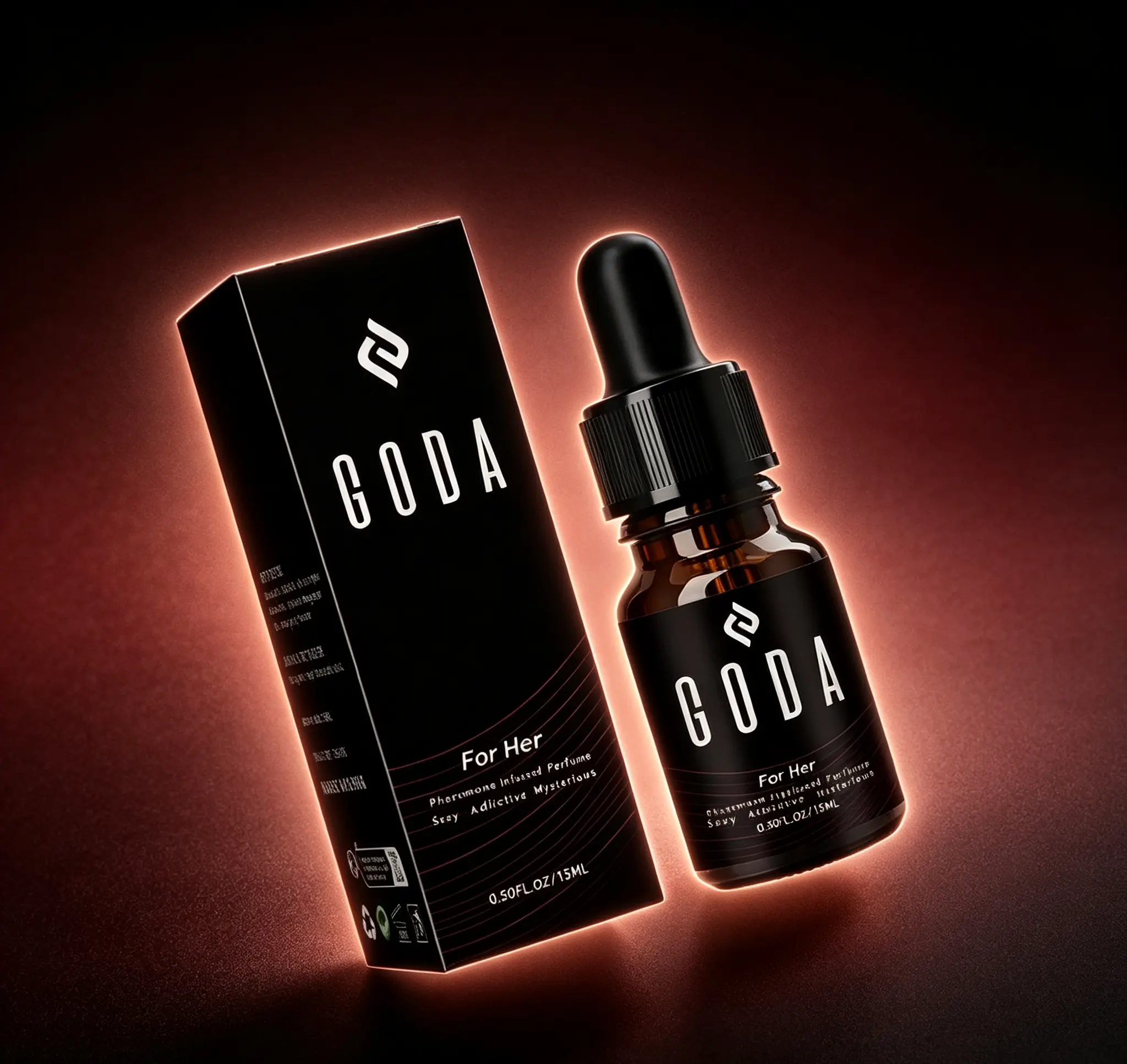 GODA For Her Pheromone Perfume Oil 15ml Women Floral Scent with Jasmine & Rose, Sweet Spicy Long Lasting Vegan Cruelty-Free Portable Travel Fragrance for Her