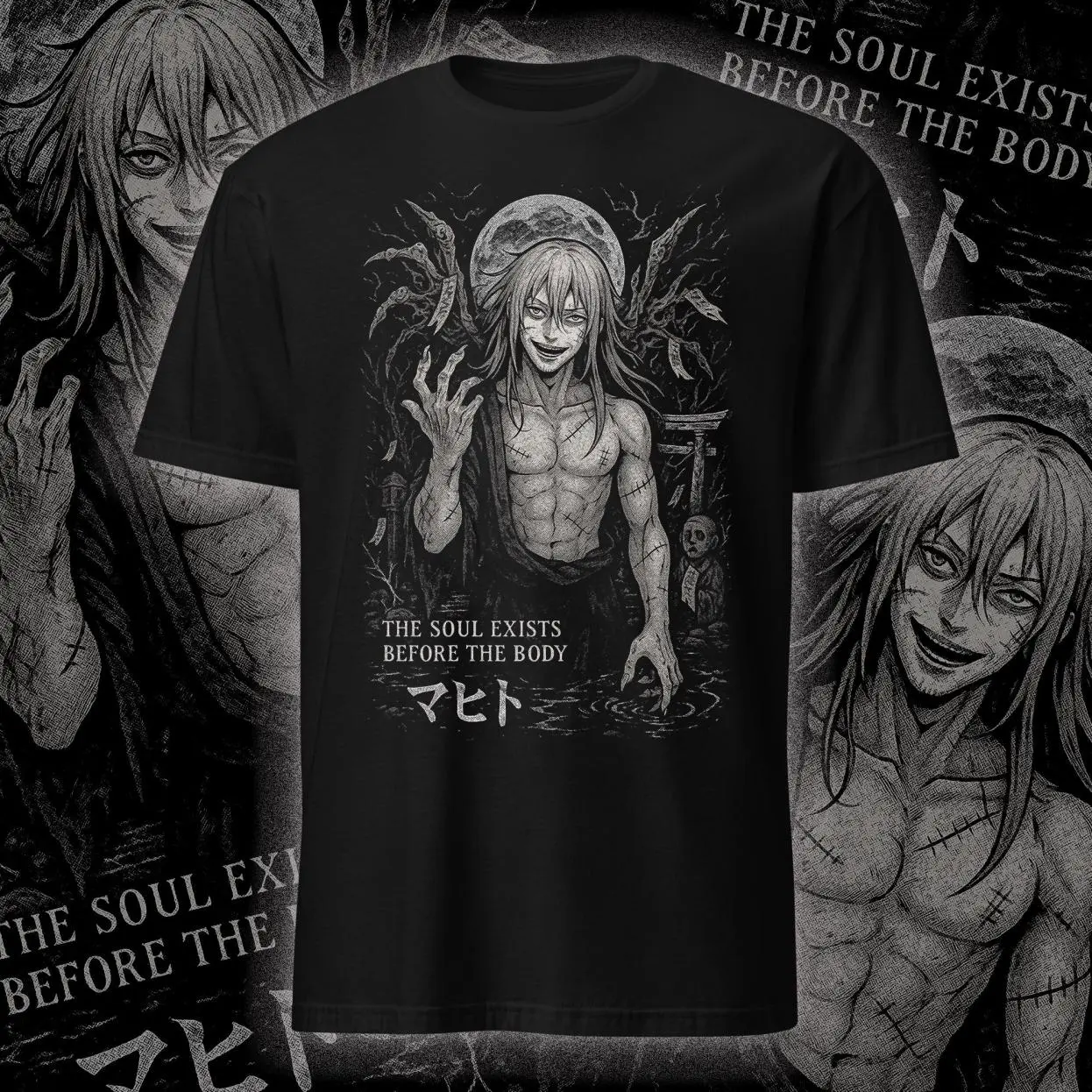 Mahito Jujutsu Inspired Kaisen Shirt | Gothic Anime Villain Tee | Dark Manga Graphic T-Shirt | Cursed Spirit Fan Merch | Emo JJK
