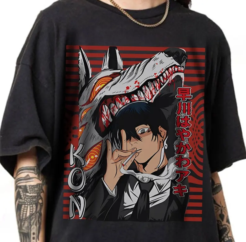 Chainsaw Man Aki Hayakawa Anime T-shirt, Otak Anime Fan Gift