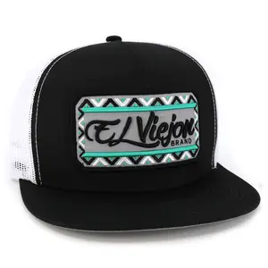 Nayarit Black/White flat visor hat