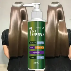 7-in-1 Hair Mask, deeply repairs split ends, prevents breakage, softens hair, Moisturizing, Make hair stronger, enriched with rosemary essential oil, pumpkin seed oil, and keratin, suitable for all hair types