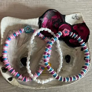 Hibiscus flower bracelet set